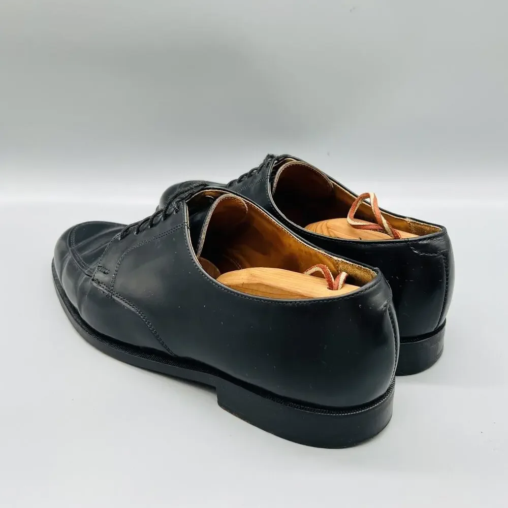 Cole Haan Shoes Mens 10 Black Leather Derby Oxford Dress Made USA Vtg Classic